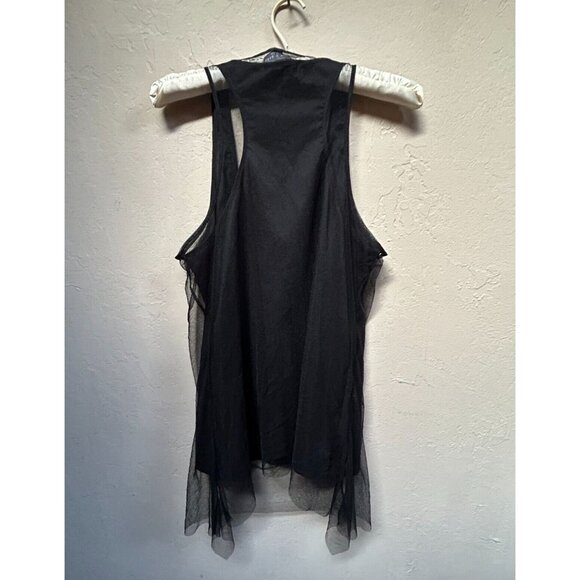 Sachin + Babi For Ankasa Womens Medium Black Embellished Racerback Tank Top - Picture 2 of 8